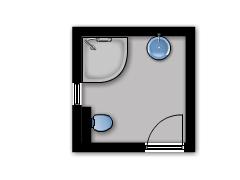 My first project - bathroom2 made with Floorplanner