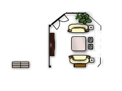 Backus  - Living Room 2 made with Floorplanner