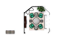 Backus  - backus living room made with Floorplanner